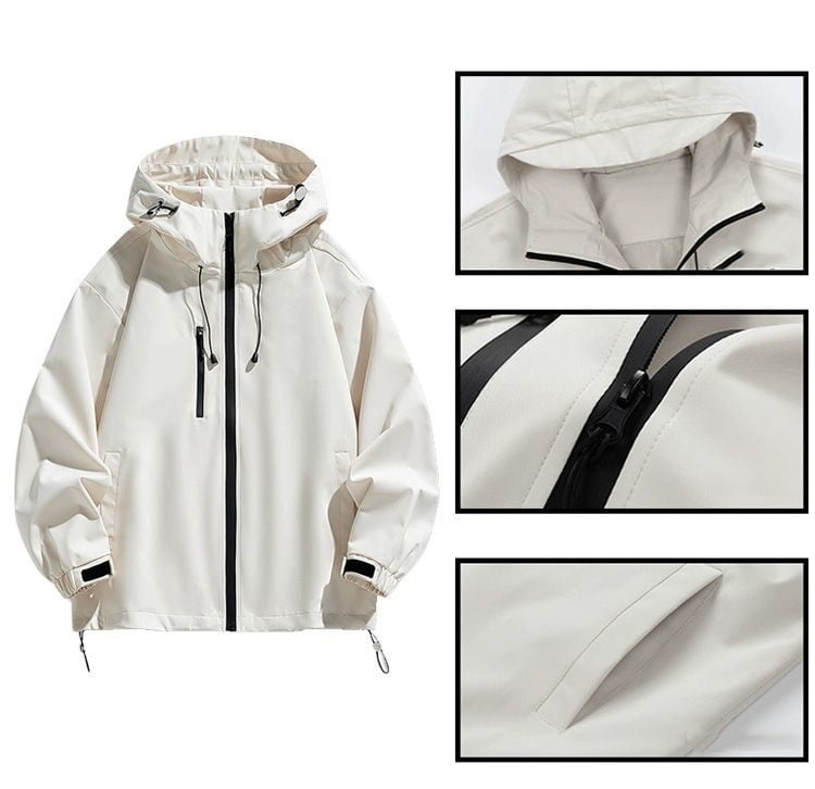 シンプル 防寒  撥水加工 バックビッグロゴ 男女兼用 3色展開 マウンテンパーカー <S-12907>
