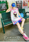 軽い生地が夏にぴったり！ ノースリーブ プリント全2色 Tシャツ カットソー＜S-11359＞