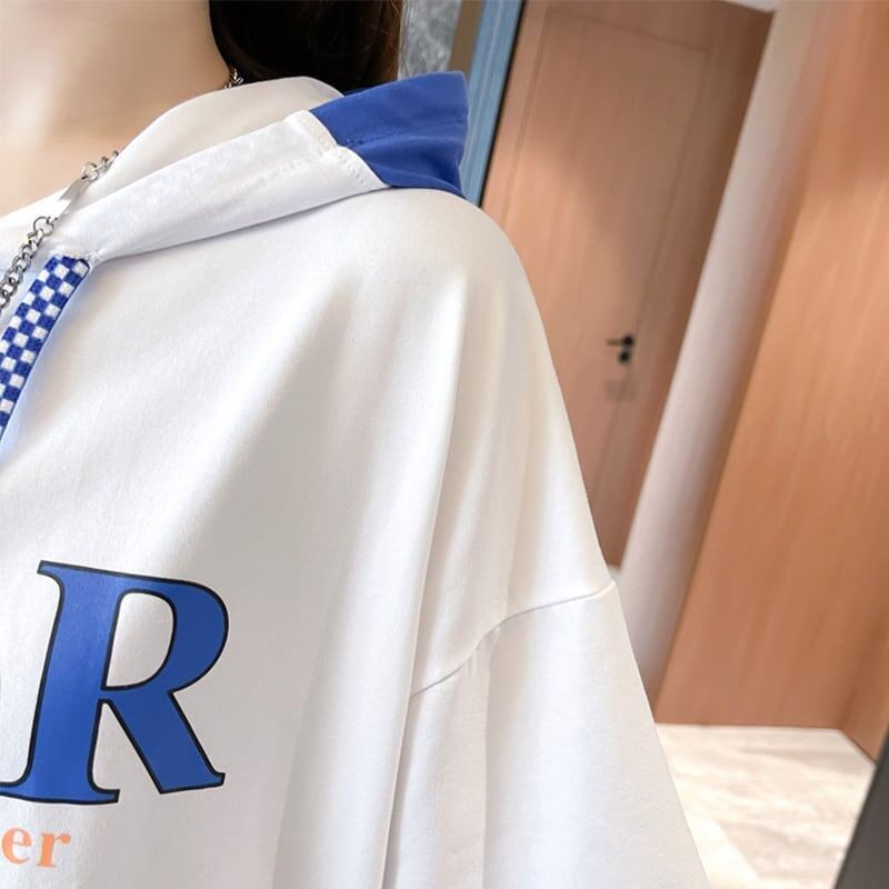 カジュアル 切り替え オシャレ度満点 プリント Tシャツ カットソー＜S-3656＞