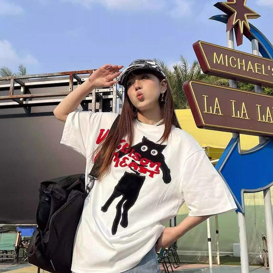 絶対流行 カジュアル 早い者勝ち 2色選択 Tシャツ<S-11106>