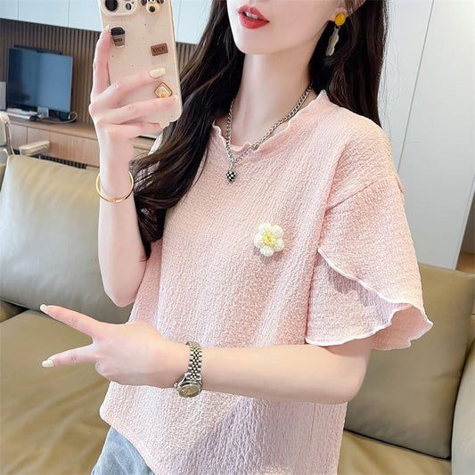 美人度アップ スウィート キュート 5色選択 半袖Tシャツ＜S-8578＞