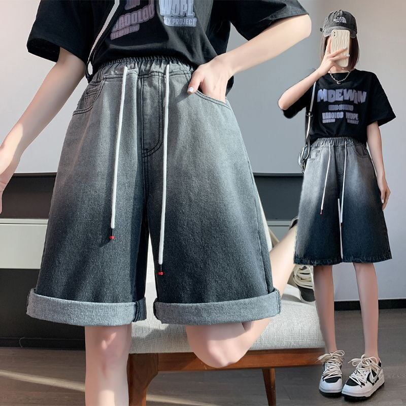 絶対欲しい オシャレ度満点 ゆったり感アップ ディップダイ デニム パンツ＜S-8303＞