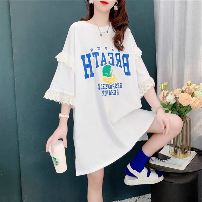 話題沸騰中 ビッグロゴ プリント ゆったり 半袖Tシャツ 全3色＜S-8252＞