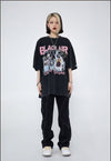 見逃し厳禁 ファッション ストリート系 ヴィンテージ加工 プリントTシャツ ＜S-2893＞