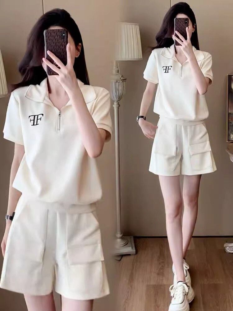 真夏も快適 半袖 カジュアル Tシャツ ショートパンツ セットアップ ＜S-11140＞