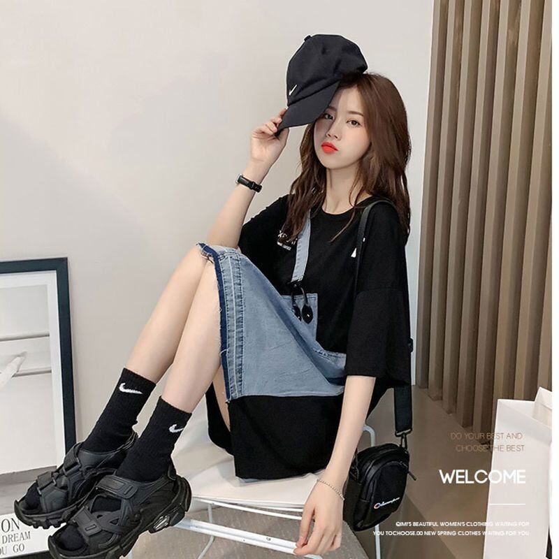 個性的なデザイン 2色選択可 一目惚れ レイヤード風 Tシャツ カットソー＜S-8286＞