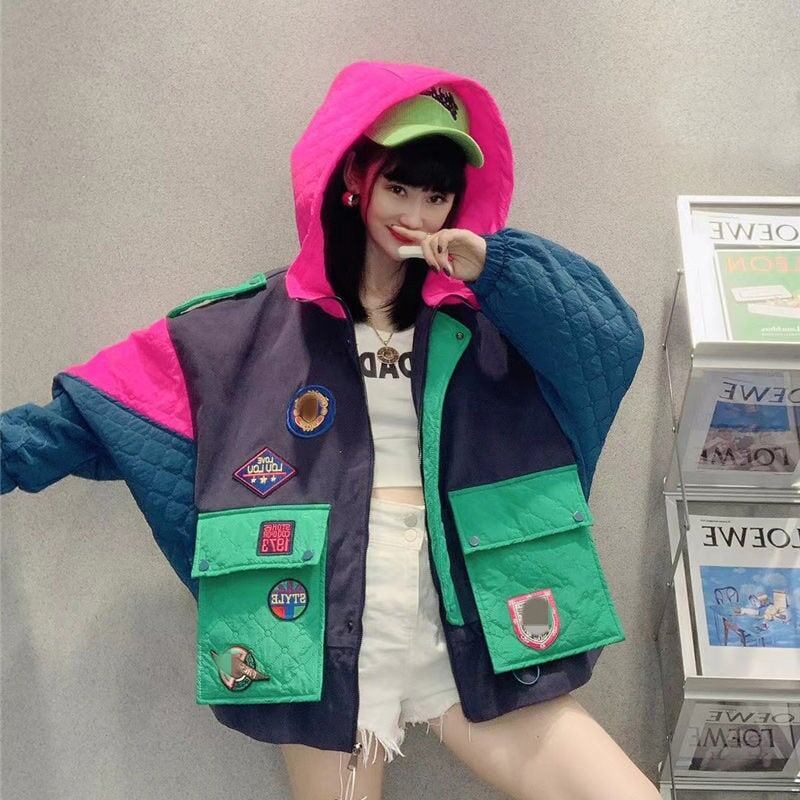 超人気 個性派 ファッション 裏起毛 厚 コート<S-5770>