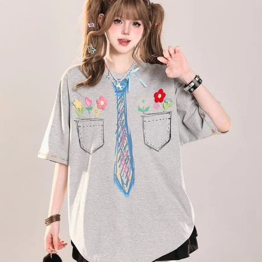 定番シンプル 絶対流行 今季マストバイ 早い者勝ち カジュアル 2色選択 Tシャツ<S-11664>