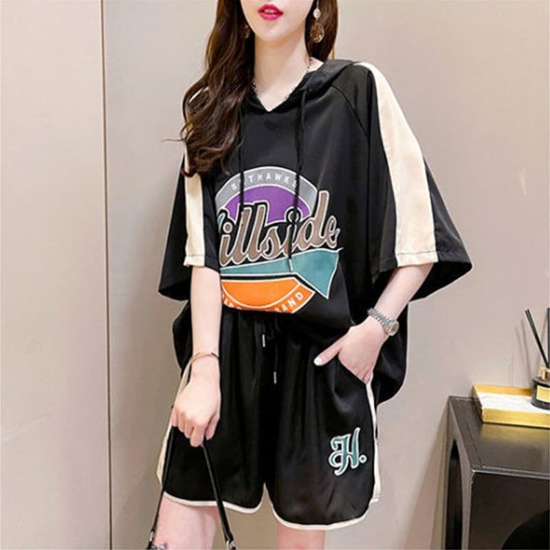 高級感溢れる Tシャツ＋ショートパンツ 好感度満載 セットアップ＜S-3473＞