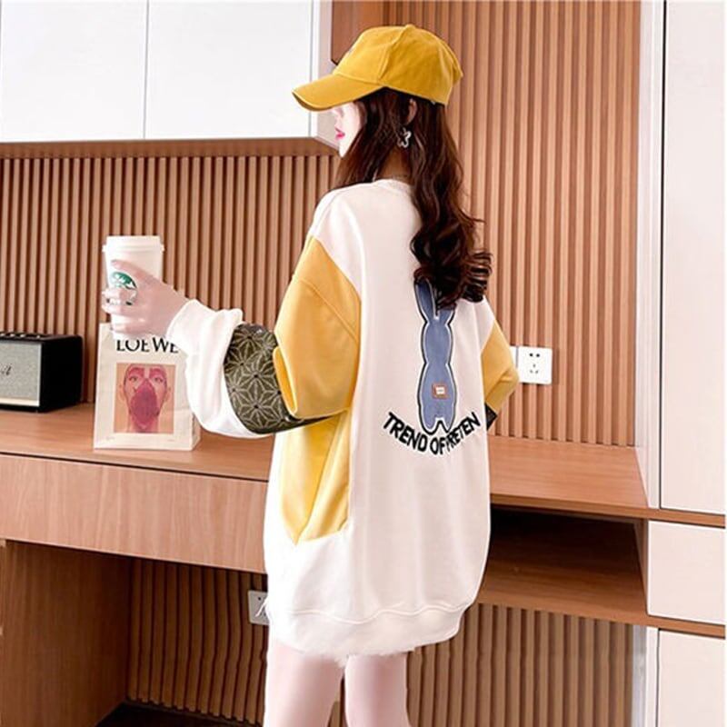 オシャレ感たっぷり プリント 美人度アップ スウェット パーカー＜S-3010＞