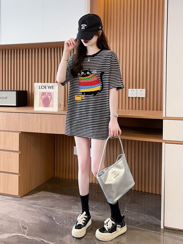 絶対流行 シンプル おすすめ カジュアル 半袖Ｔシャツ 全2色<S-11667>