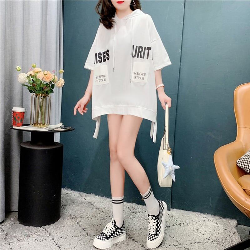 ゆったり感アップ 切り替え 美感いっぱい プリント Tシャツ カットソー＜S-3594＞