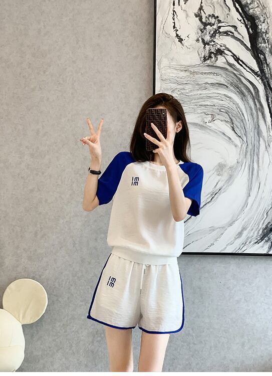 好感度UP カジュアル 絶対欲しい 全2色 半袖 Tシャツ ショートパンツ セットアップ ＜S-8938＞
