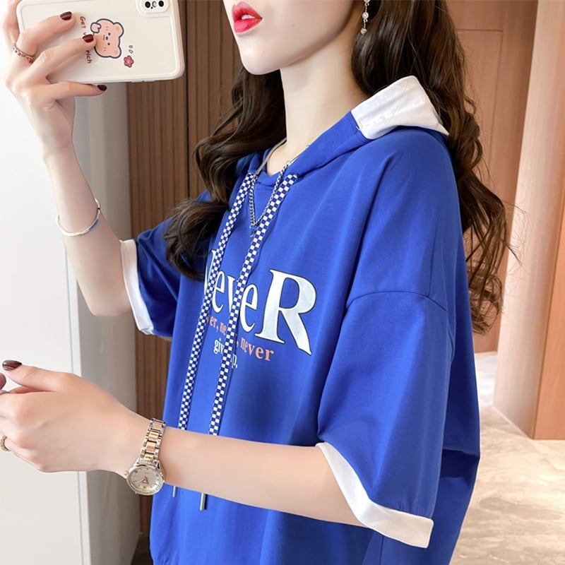 カジュアル 切り替え オシャレ度満点 プリント Tシャツ カットソー＜S-3656＞