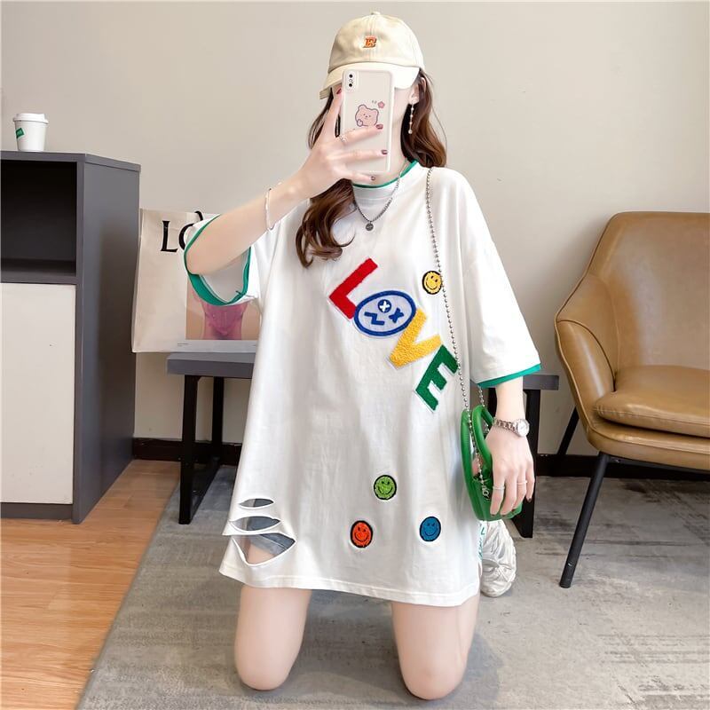 スタイリッシュ 3色選択可 一目惚れ プリント Tシャツ カットソー＜S-3007＞