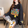 スタイリッシュ 切り替え 一目惚れ プリント Tシャツ カットソー＜S-3648＞