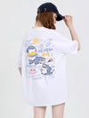 売り切れ必至 4色選択 ポップなプリントが夏に映えるプリント 半袖Tシャツ＜S-9327＞