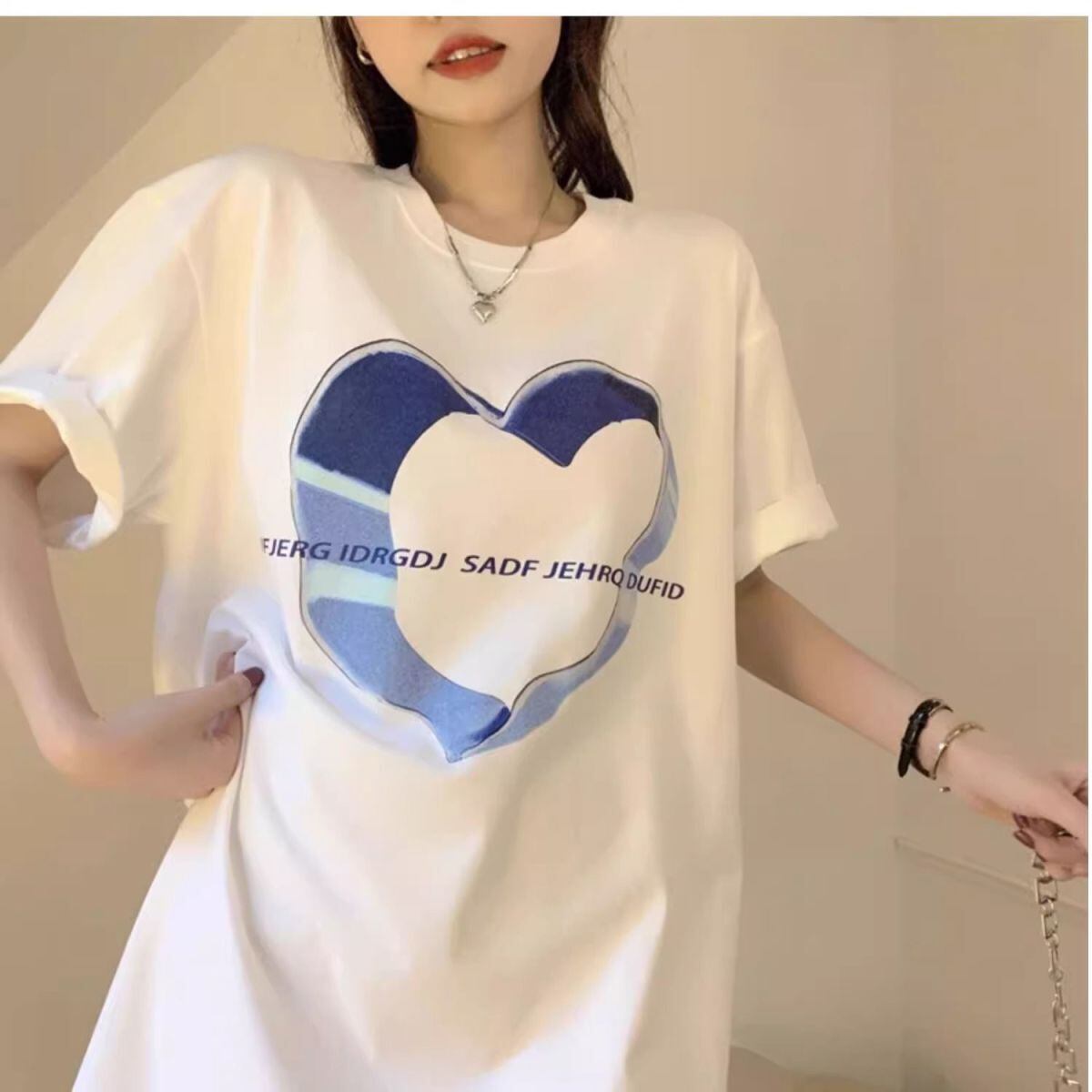 売り切れ必至 カジュアル 上質 ファッション プリント 半袖Tシャツ＜S-8586＞