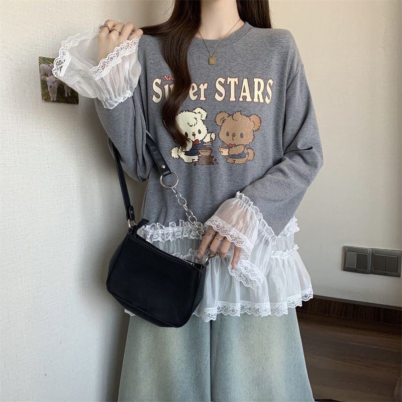 絶対欲しい 気いっぱい 元主役級 好感度UP 全2色 スウェット<S-10781>