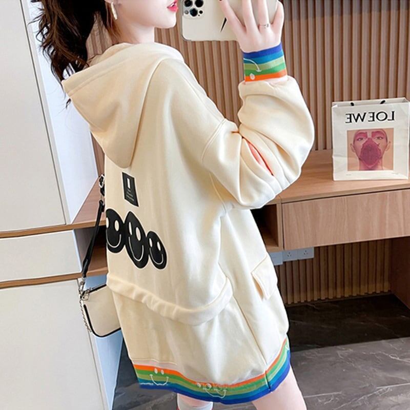 美人度アップフード付きパーカー三色あり