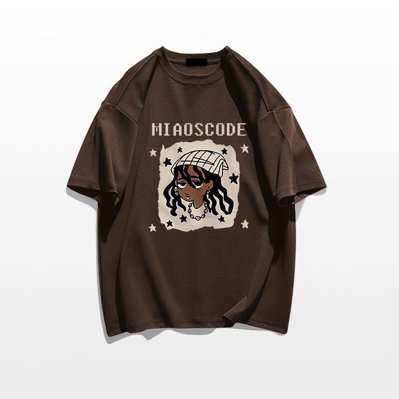 ベストセラーアイテム！ カジュアル 定番シンプル ルーズ プリント全5色 半袖Tシャツ<S-9022>