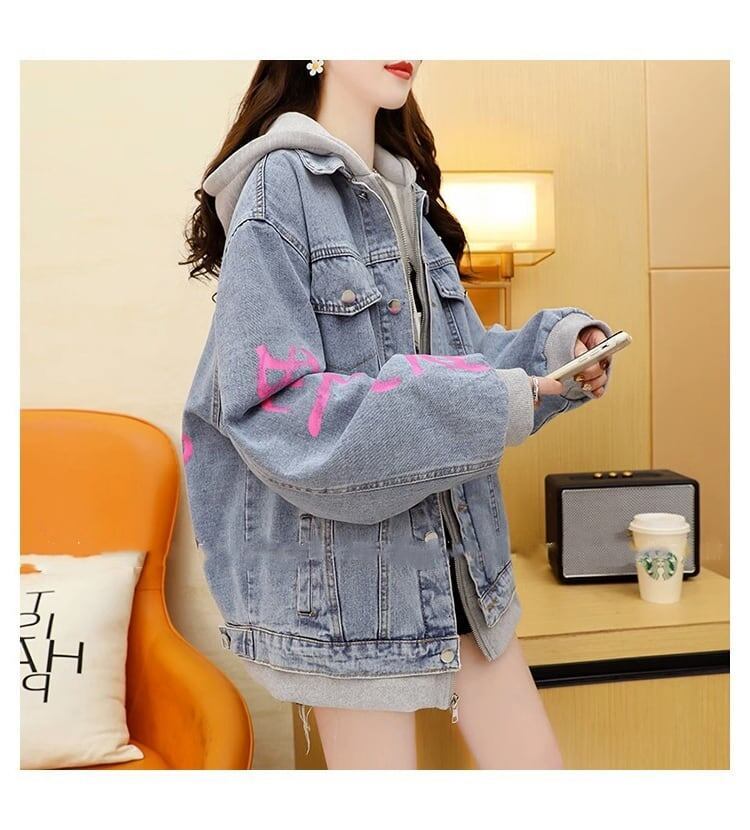 【裏起毛】絶対流行 ラムスキン ファッション デニムジャケット<S-5703>