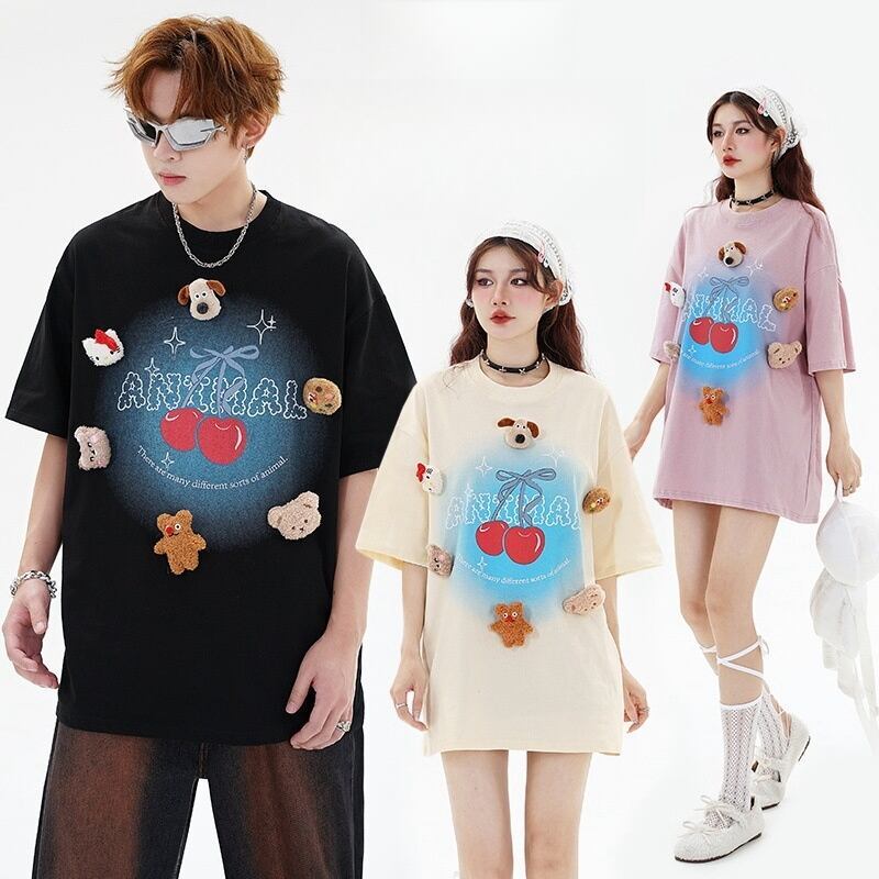 数量限定 ファッション アクティブも綺麗も叶う ゆったり 男女兼用 全3色 半袖Tシャツ＜S-9066＞