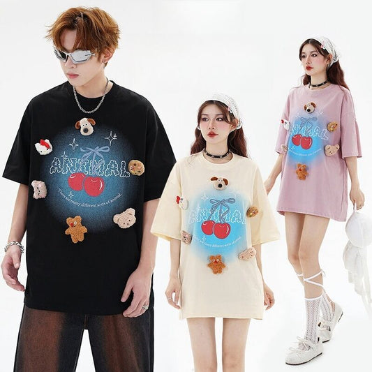 数量限定 ファッション アクティブも綺麗も叶う ゆったり 男女兼用 全3色 半袖Tシャツ＜S-9066＞