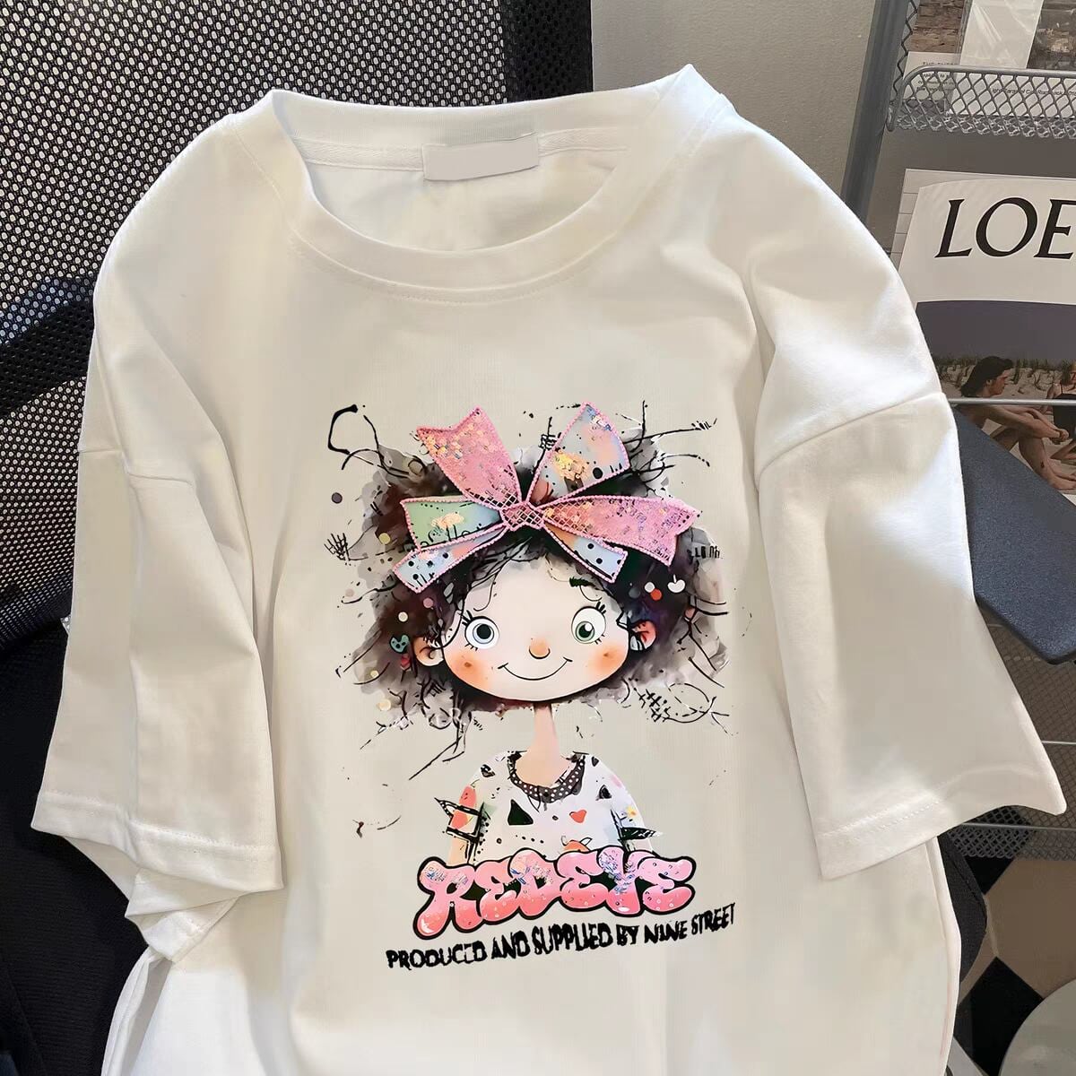 超人気 キュート カジュアル 全3色 半袖 Tシャツ <S-8670>