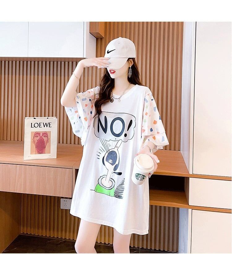 ウエスタンスタイルとデザインのフライングスリーブTシャツ<S-3003>