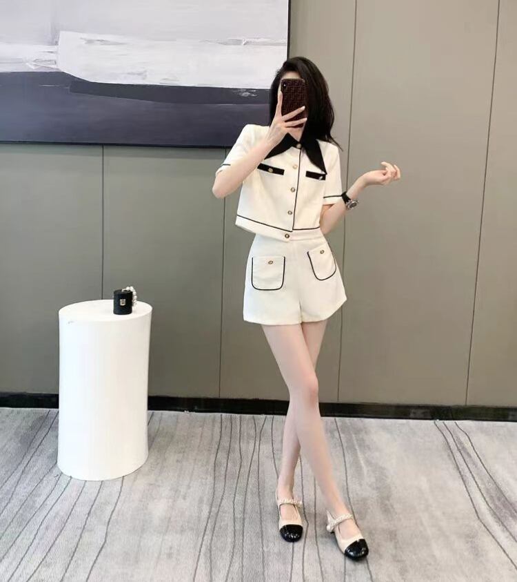 美人度アップ エレガント 絶対流行 上質 半袖Ｔシャツⅹパンツセット<S-6609>