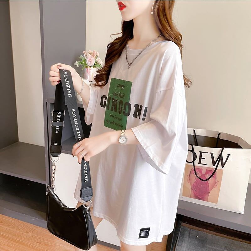 美人度アップ プリント ファッション Tシャツ カットソー＜S-3371＞
