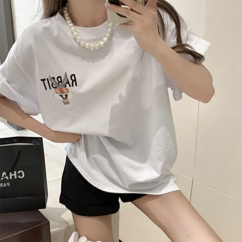 今季大好評 切り替え 美感いっぱい プリント Tシャツ カットソー＜S-3458＞