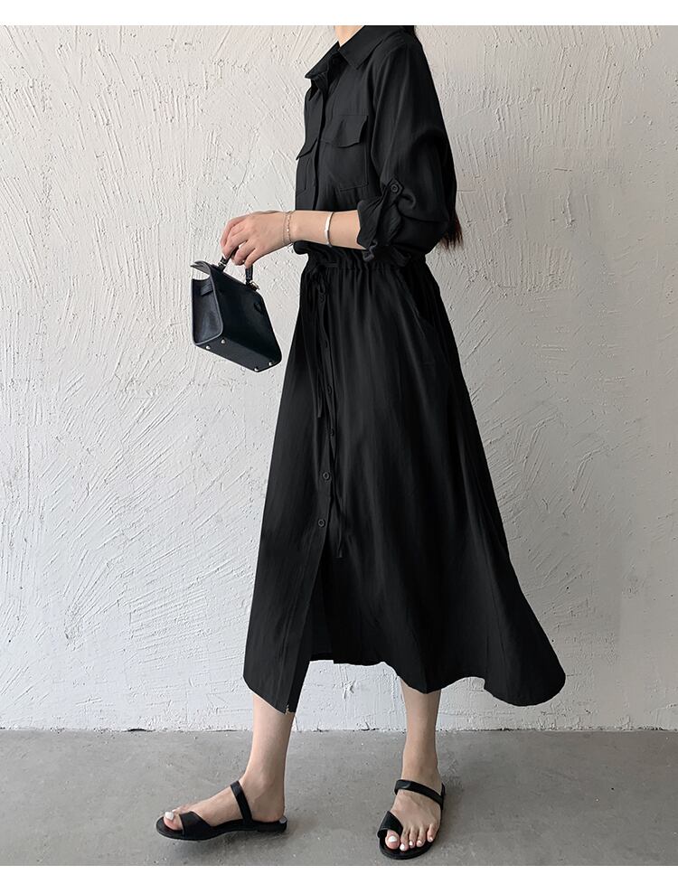 今季マストバイ 知的 超人気 シンプル ワンピース 全6色<S-8320>
