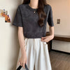 着回し力抜群 ホットダイヤモンド 定番シンプル 全2色 半袖Tシャツ カットソー ＜S-8591＞
