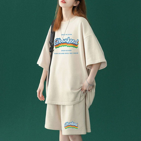 【半額セール】早い者勝ち  半袖Ｔシャツⅹパンツセット全4色 男女兼用<S-6553>