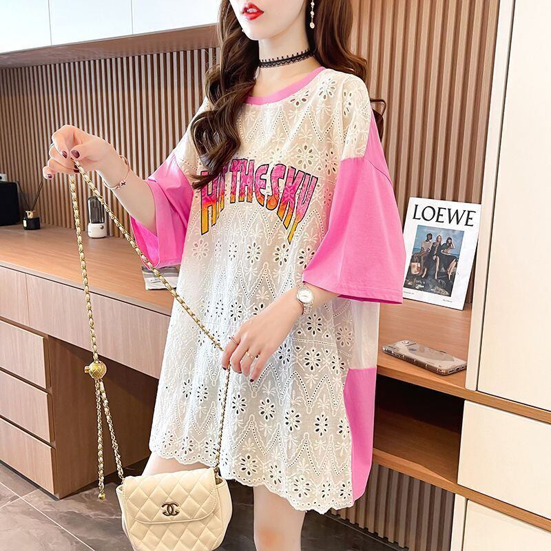 気質満点 ラウンドネック キュート 半袖Tシャツ ＜S-8647＞