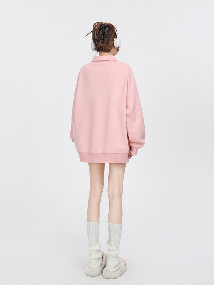 【裹起毛】好感度UP sweet系可愛い オシャレデザイン パーカー<S-10334>