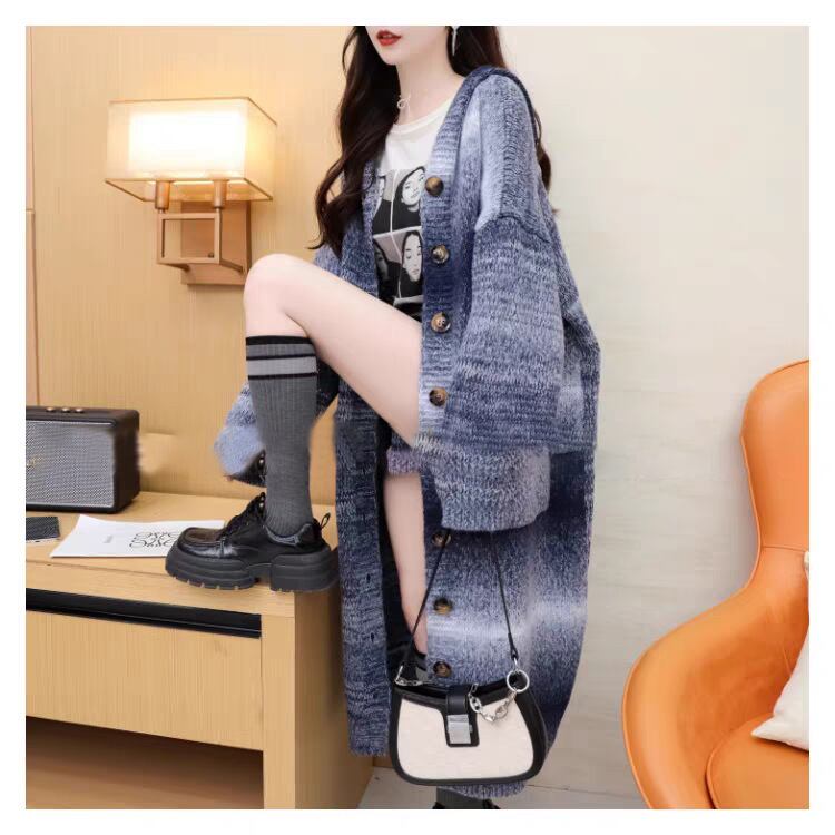 超人気 デニム オシャレデザイン プラスベルベット カーディガン<S-10426>