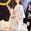 個性的なデザイン プリント 一目惚れ Tシャツ カットソー トップス＜S-3282＞
