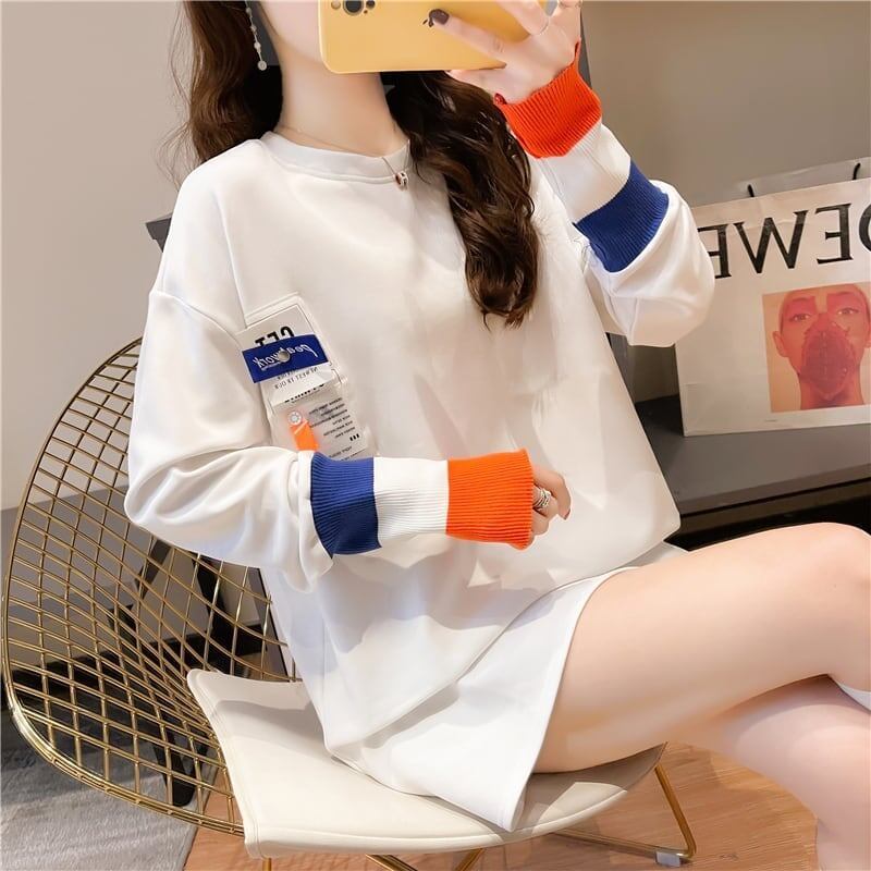 美感いっぱい 切り替え 好感度満載 プリント Tシャツ カットソー＜S-3669＞