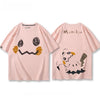 ファッション感満々 デザイン性抜群 全5色 男女兼用 半袖 Tシャツ <S-13036>