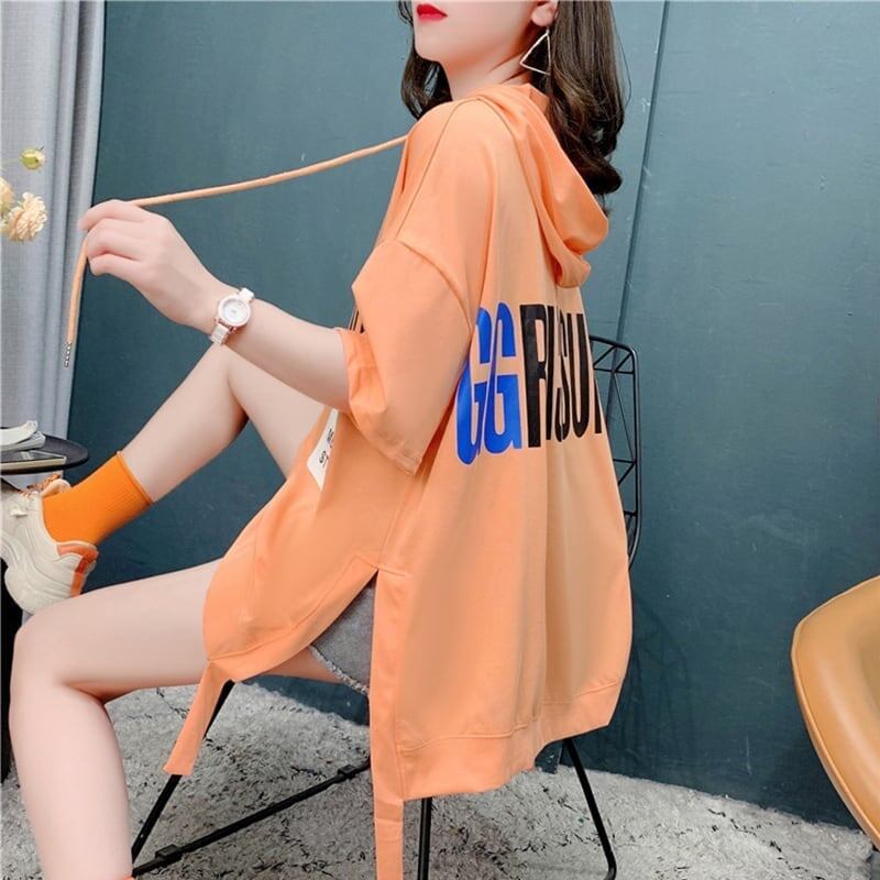 ゆったり感アップ 切り替え 美感いっぱい プリント Tシャツ カットソー＜S-3594＞