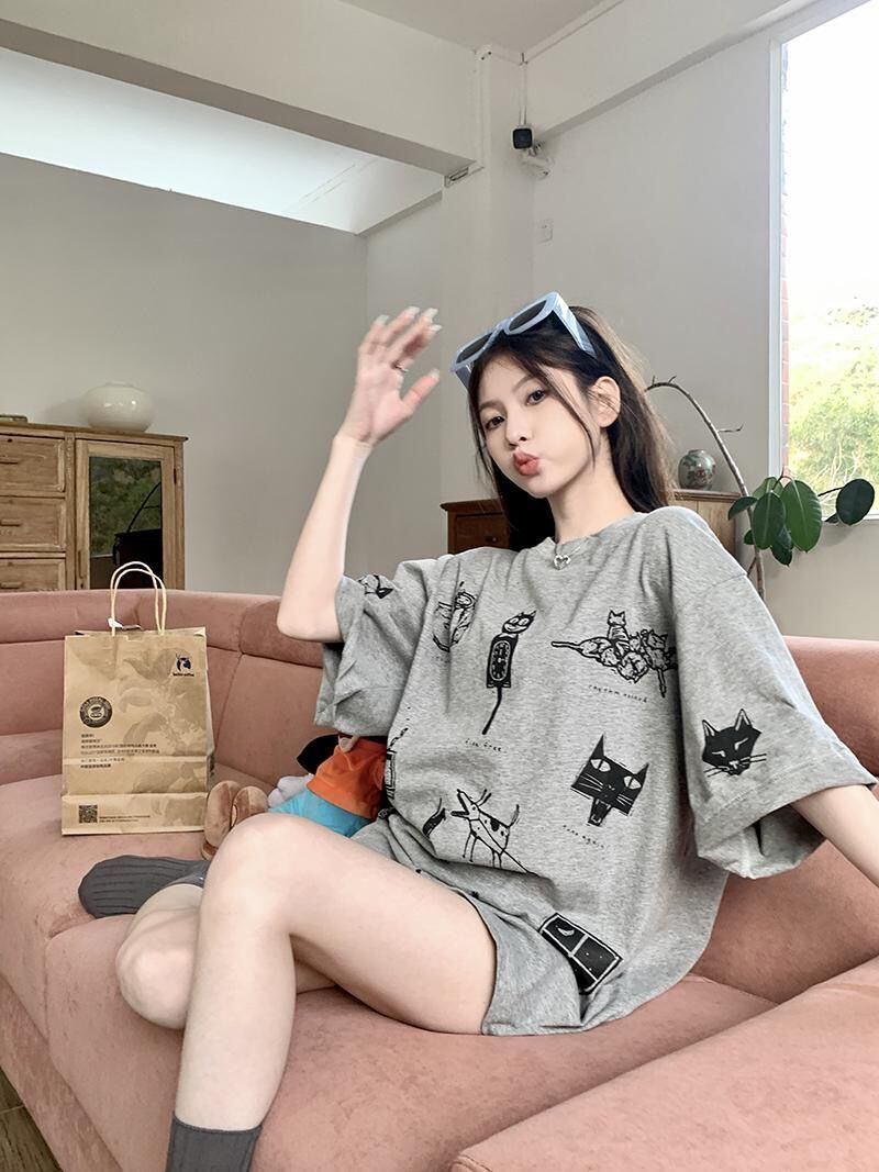 絶対流行 スウィート 早い者勝ち カジュアル Tシャツ<S-11199>