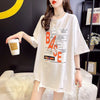 個性的なデザイン プリント 一目惚れ Tシャツ カットソー トップス＜S-3282＞