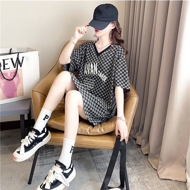 ゆったり感アップ 切り替え オシャレ度満点 プリント Tシャツ カットソー＜S-3387＞