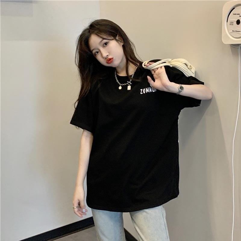 オシャレ度満点 切り替え 一目惚れ プリント Tシャツ カットソー＜S-3560＞