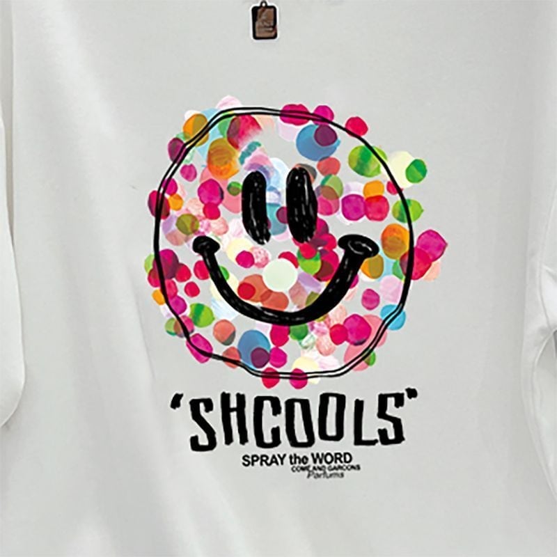 話題沸騰中 スマイリー カジュアル 半袖 Tシャツ <S-8651>