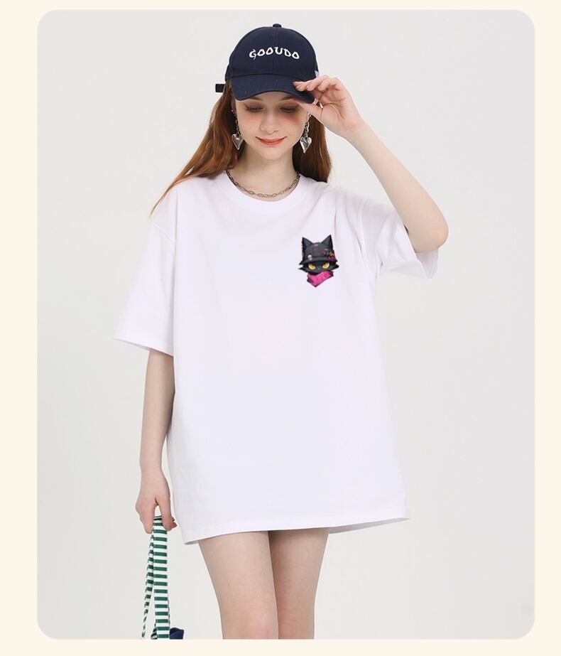絶対欲しい 絶対流行 キュート 早い者勝ち カジュアル 2色選択 Tシャツ<S-11137>