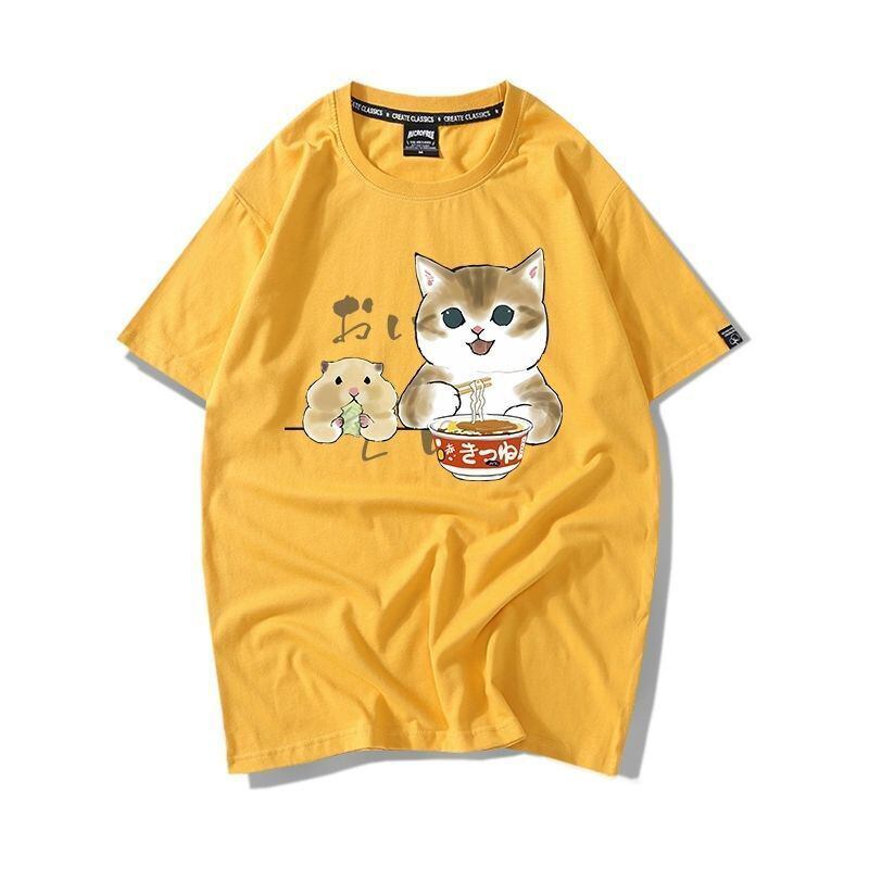 大好評 キュート 人気上昇中 着心地良い カジュアル プリント 全8色 半袖Tシャツ<S-9340>